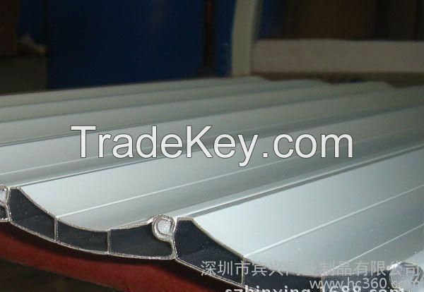 Factory production and marketing double hollow aluminum door piece Electric profile rolling door Can be customized according to size