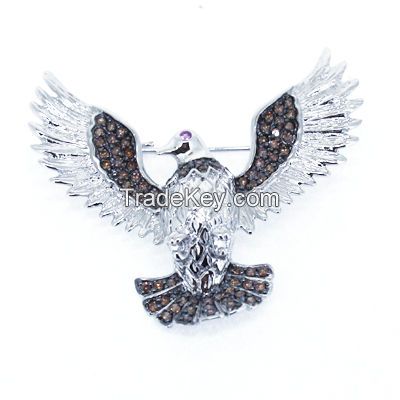 latest design eagle brooch for anniversary's jewelry