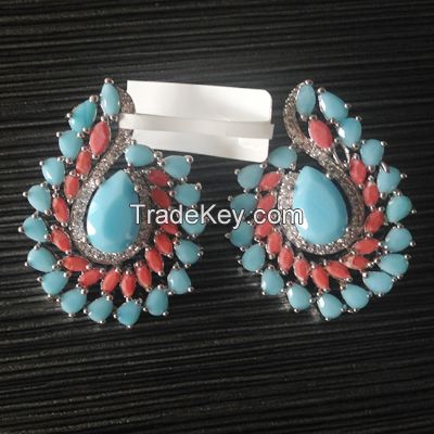 turquoise stone east Indian jewelry