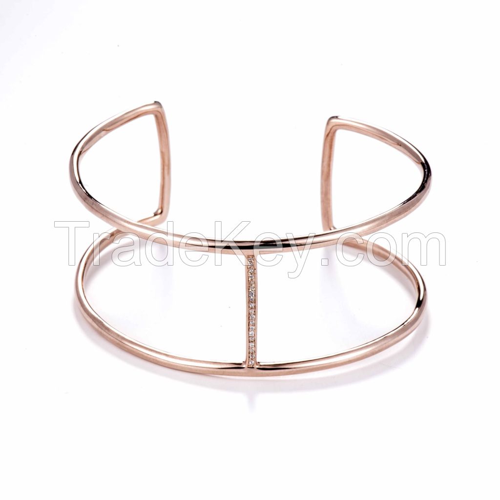 rose gold cuff bracelets, latest styles 925 sterling silver or brass bracelets