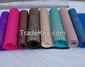 JUTE Yoga Mats/hemp yoga mats/pvc yoga mats