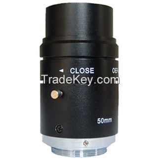 5 Megapixel 50mm F2.6 C Mount Industrial Lens