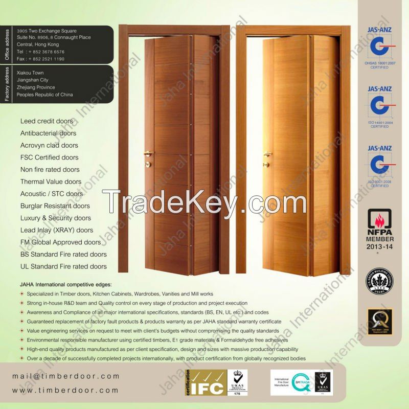 Folding Door - FSC or PEFC and FM Global Certified