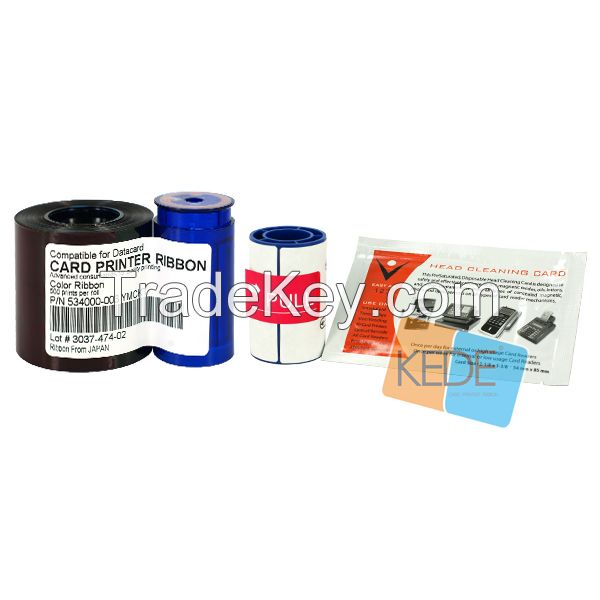 For Datacard 534000-003 YMCKT Color Compatible Ribbon - 500 prints/roll