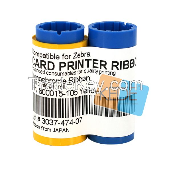 For Zebra 800015-105 yellow moniochrome ribbon-1000 prinrs/roll