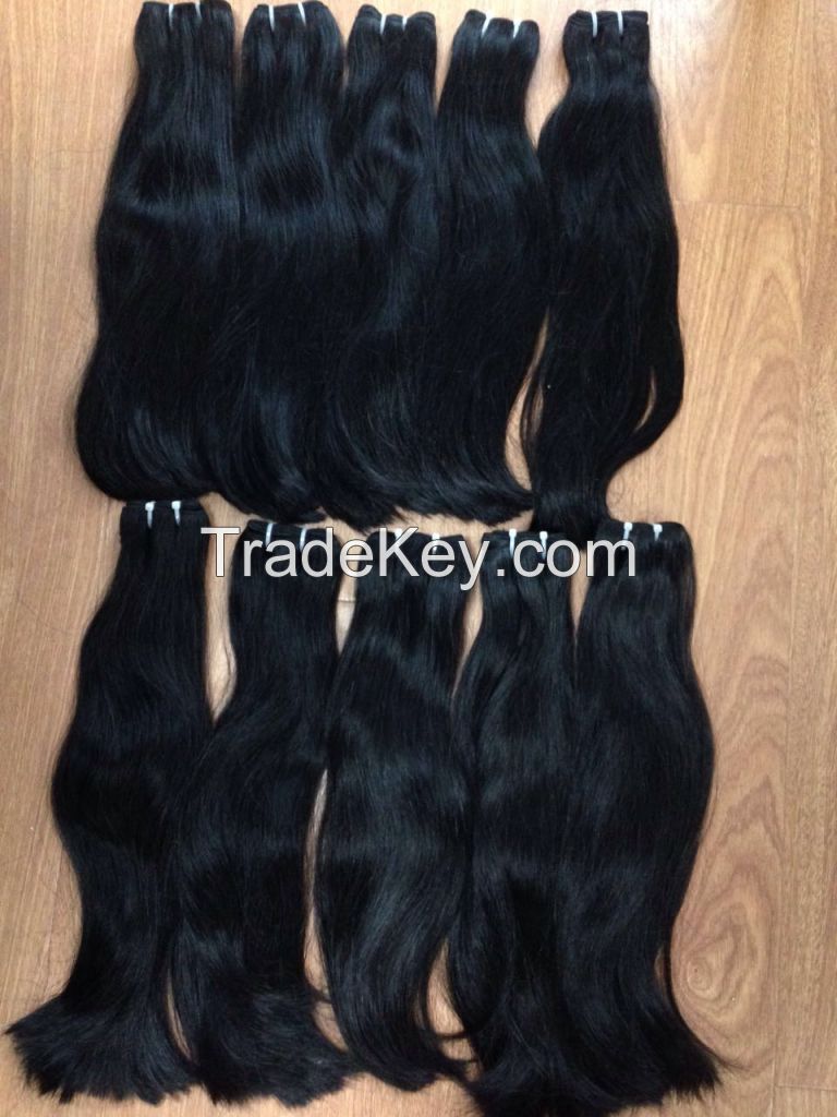 100% remy hair high quality hair factory price human hair straight weft hair