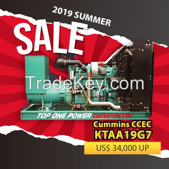 2019 Sale! Cummins CCEC KTAA19G7 Diesel Generator Set Open Type Genset