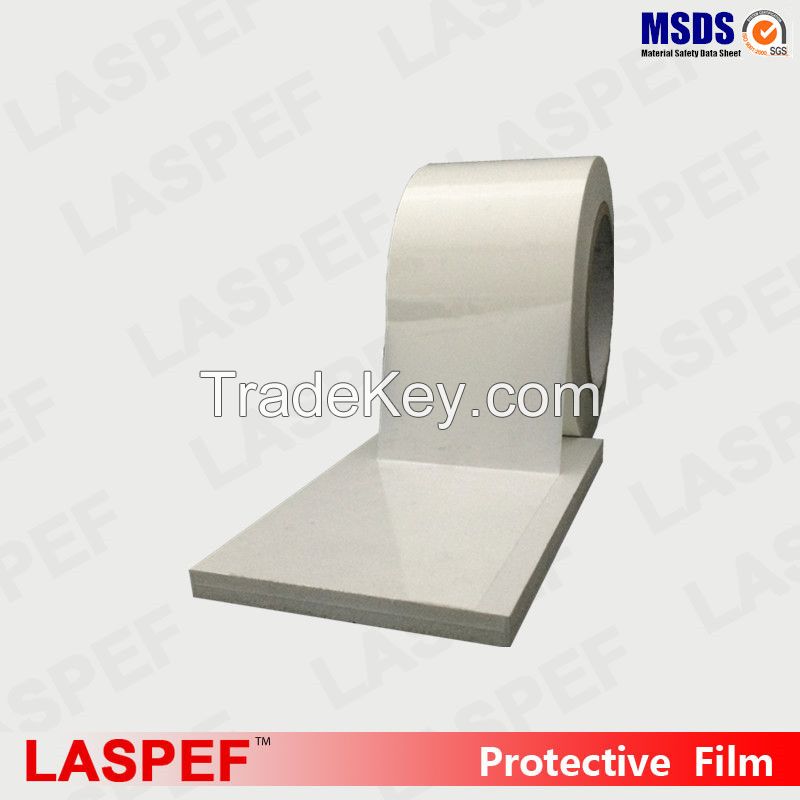 Cream moisture proof surface protection pe film for wood plastic panel