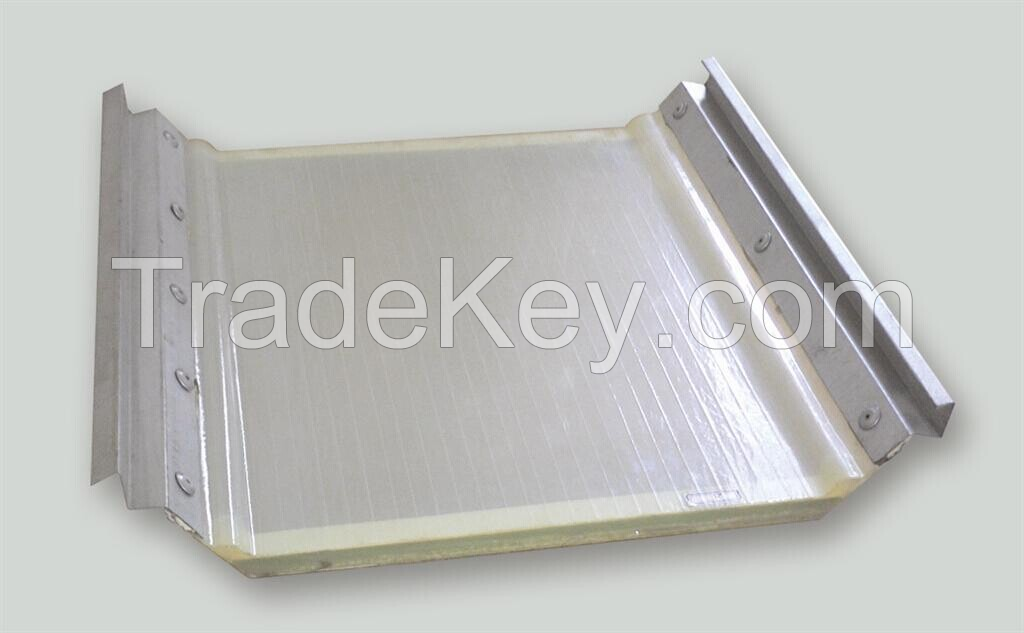 Double-layers of anti-condensation Type with metal edges FRP Roofing Panel