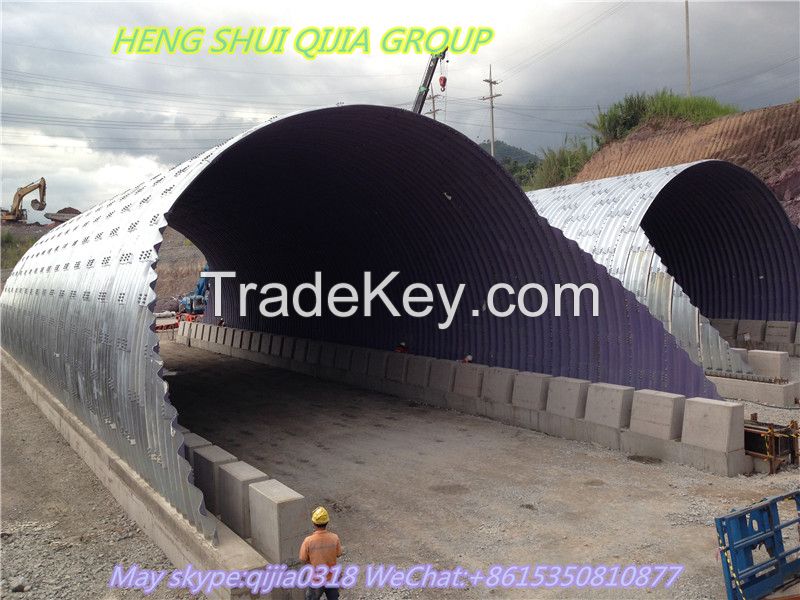 Hot dip galvanized corrugated steel pipe