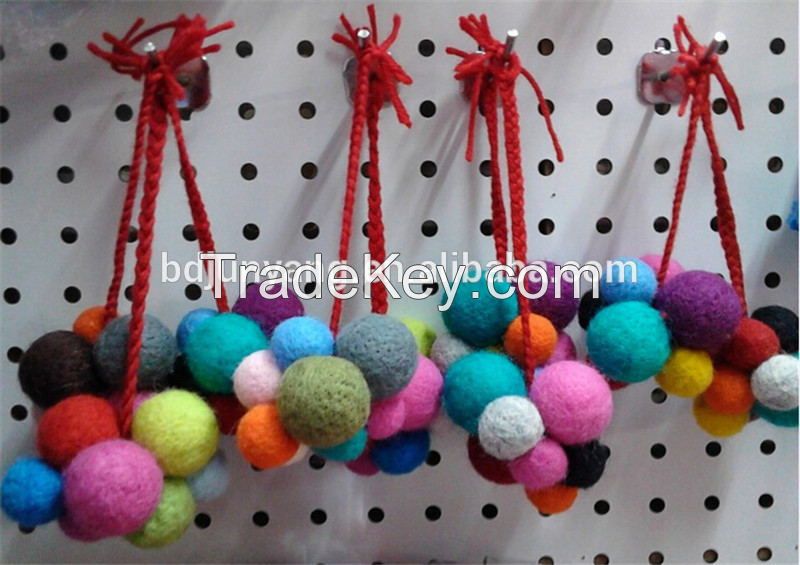 christmas decoration felt ball handmade ball