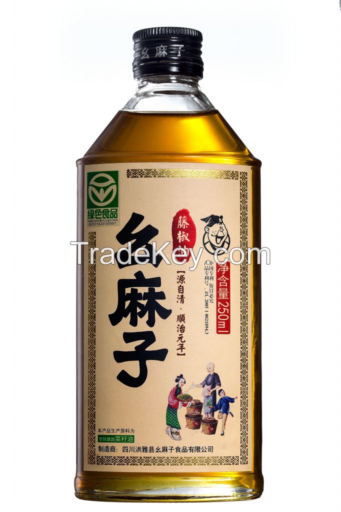 Chinese seasoning oil 250ml green sichuan pepper oil