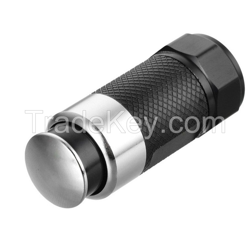 Car Cigarette Lighter Mini Torch Rechargeable 0.5W LED Flashlight Aluminium Alloy Emergency Lamp