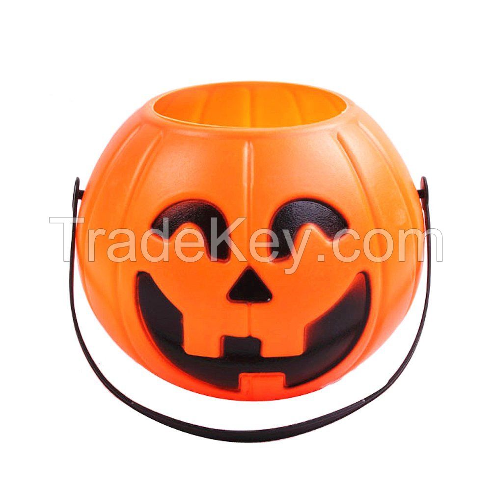 Pumpkin Lantern Candy Holders Carry Goodies Bucket Storage Halloween Supplies Treat or Trick Xmas New Year Decorations