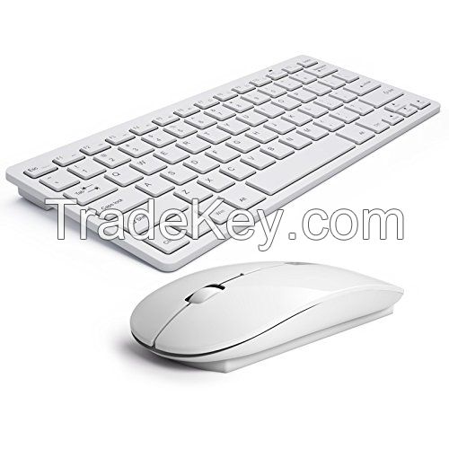 2.4G Wireless Keyboard Mouse Set for Mac Dell Hp Lenovo PC Desktop Computer