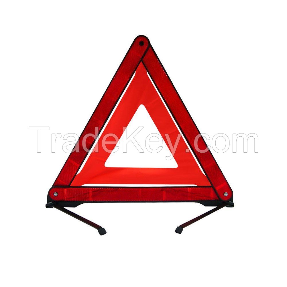 Car Warning Sign Safety Triangle Reflective Hazard Breakdown Emergency Light Folding