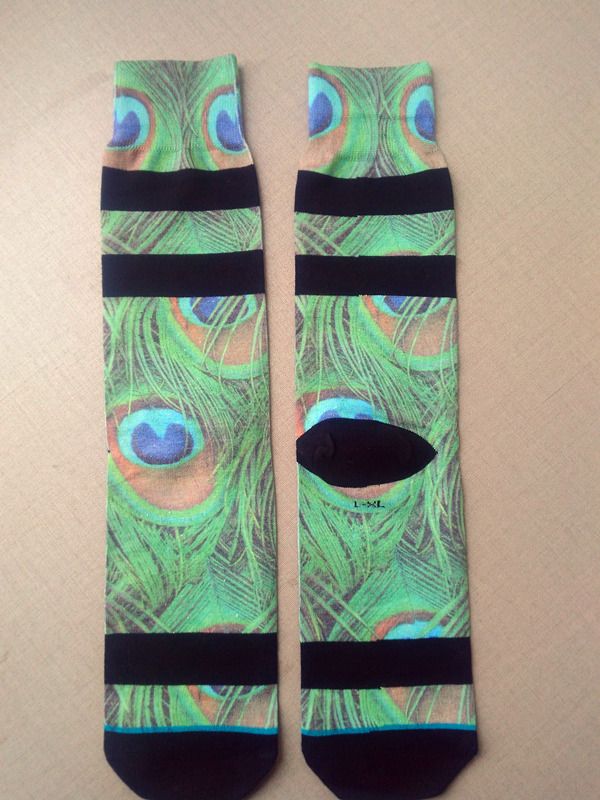 Colorful sublimation printing socks polyester socks