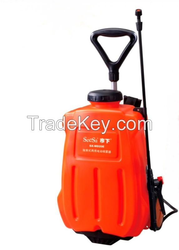 eesa Shixia Ce Approved 16L Plastic Agricultural Backpack Trailer Power Electric Battery Sprayer