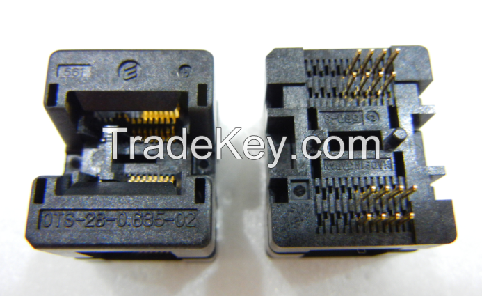 Enplas OTS-16(28)-0.635-02 tssop16pin 0.635mmpitch IC Test Burn-In SOCKET