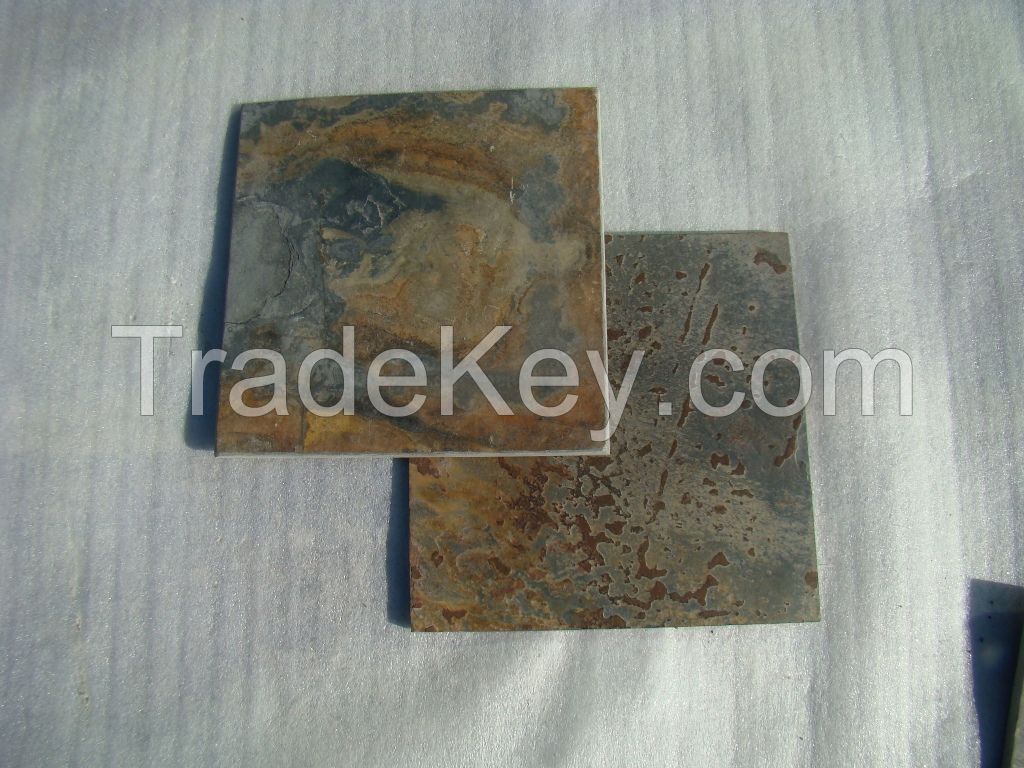 Rusty slate stone tile ZF1120 brushed