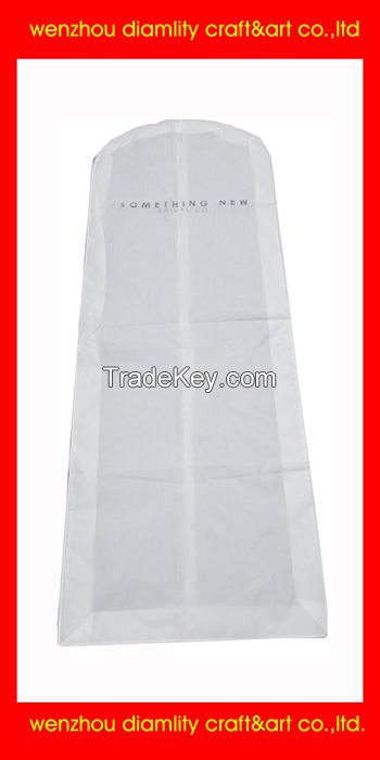 2016 the fashion custom wedding dress cover bag/clear garment bags for dresses