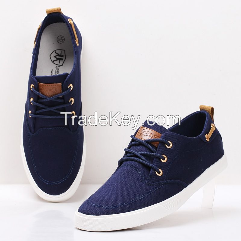 LEYO Men Casual Shoes Classic Canvas Shoes Lace-up man sneaker