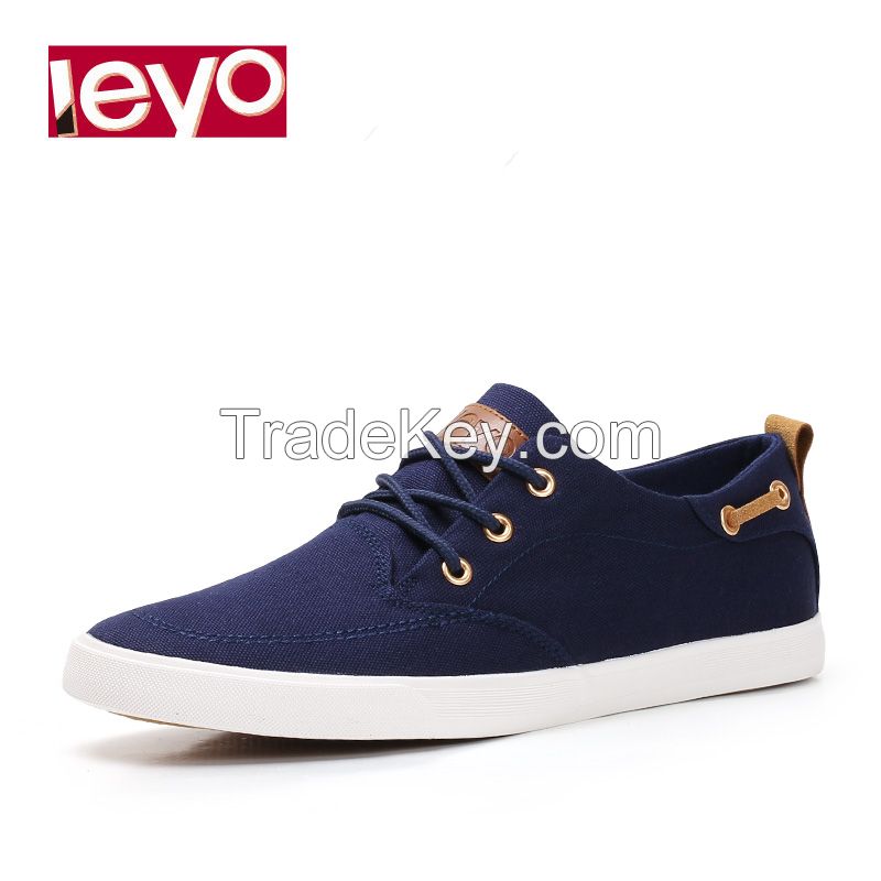 LEYO Men Casual Shoes Classic Canvas Shoes Lace-up man sneaker