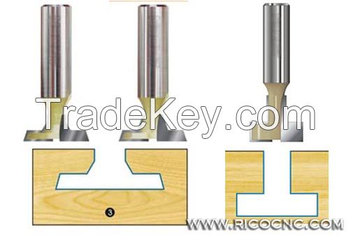 T Slatwall Channel CNC Router Cutter Bits for Slat Wall T Slot Cutting