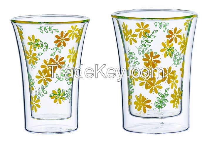 Sell Heat Resistant Double Wall Drinking Glasses