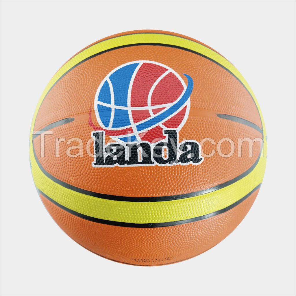 2016 new style rubber basketball 12 panels