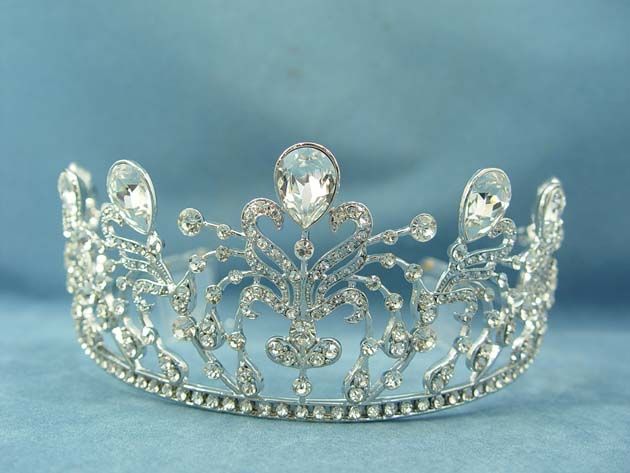 Medium vintage crystal tiara