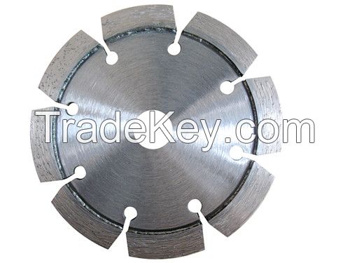 Laser welded tuck point V blade with V shape segments