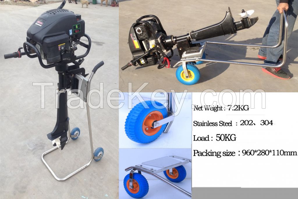 outboard engine trolley, dolly for inflatable boat