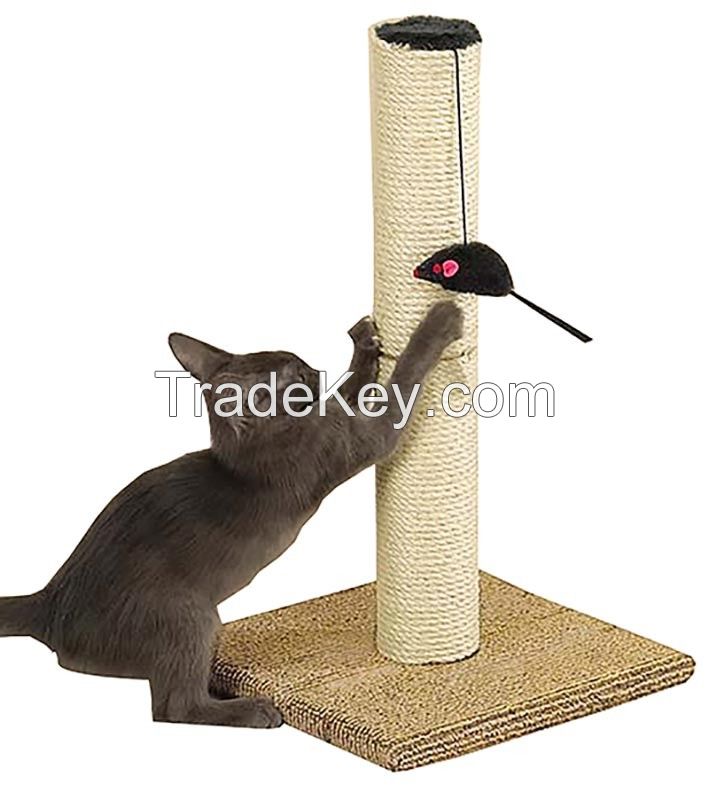 Meow Town Scratch N' Stow Cat Scratching Post for Cats and Kittens