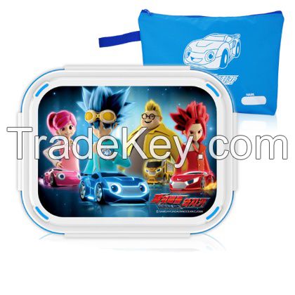 Character Food Tray with Tray Bag Made Stainless material