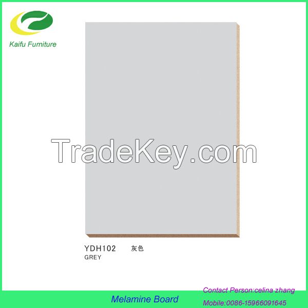 sell  light grey chip board melamine plain sheet hot sales