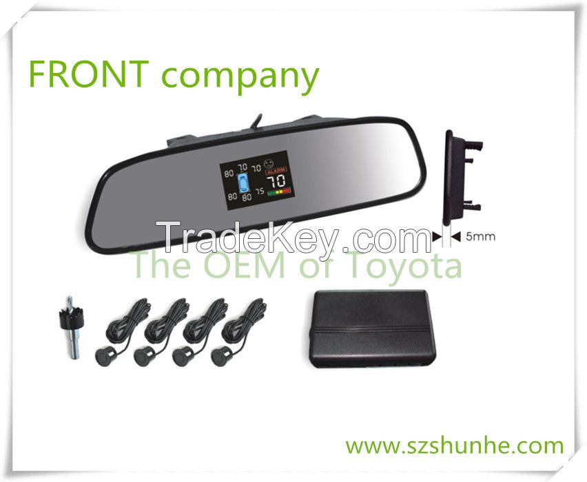 China rearview cameras parking sensors with LCD display