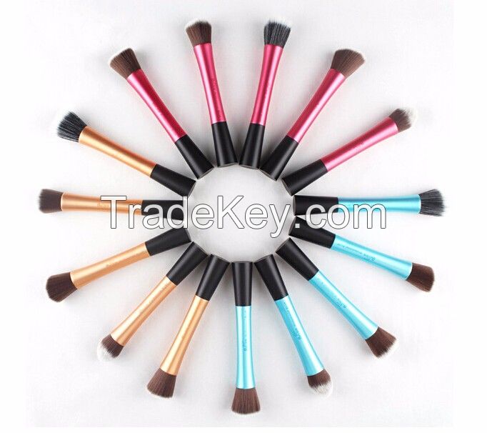 5pcs Long Aluminum Ferrule makeup brush set