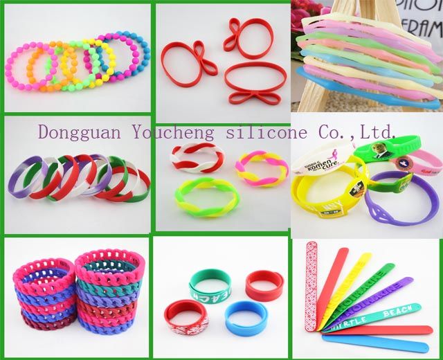 Wholesale High Quality Cheap Silicone Wristband and Bracelet /Silicone Bangles