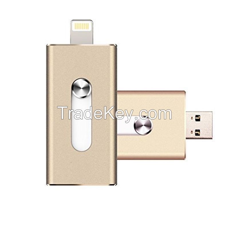 usb flash drive for iphone iflahs drive lightning 2in1 32gb 64gb Usb Flash Drive U Disk Memory Stick For Ipad Iphone 6