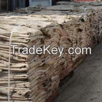 Wet, dry salted cow hide and donkey hides
