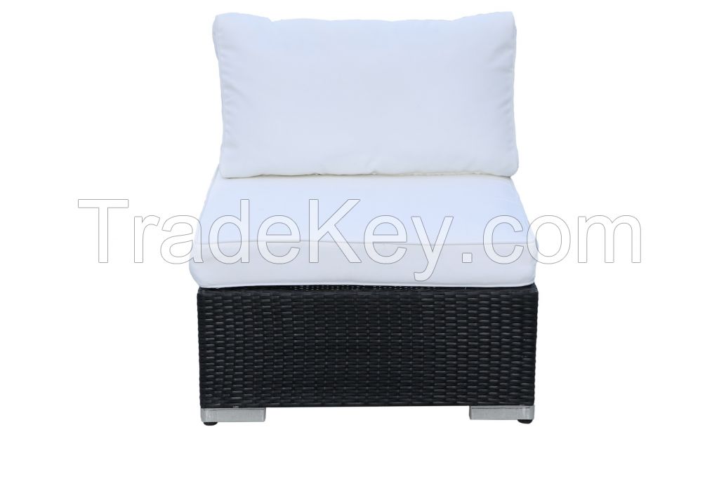 Rattan Armless Sofa