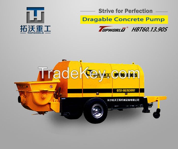 Trailer concrete pump HBT series electrical type