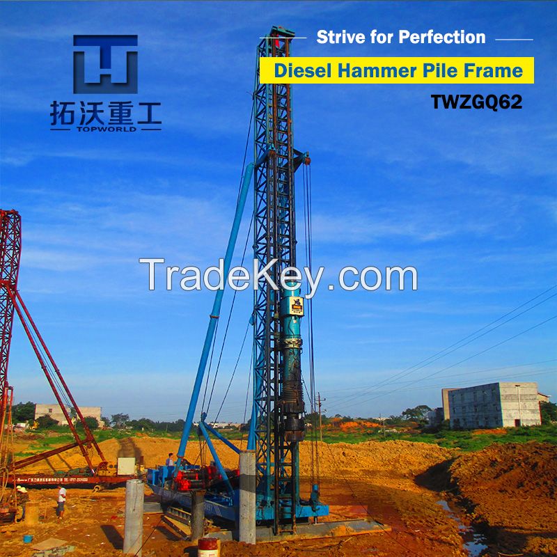 brand new diesel hammer pile machine pile frame