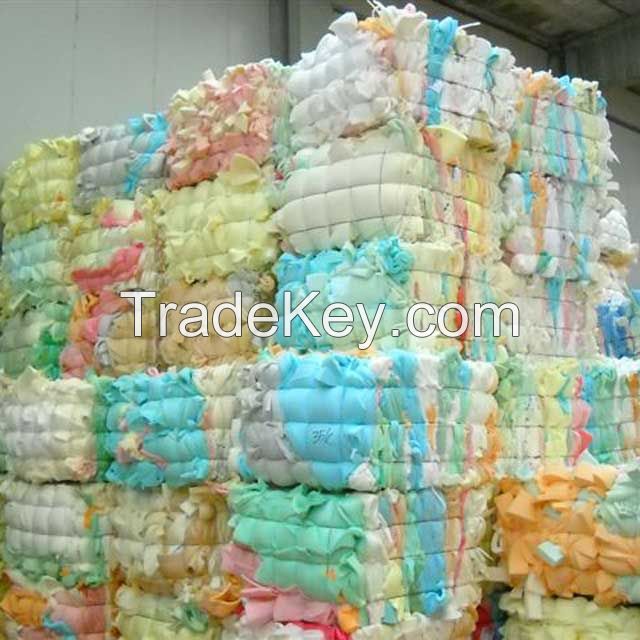 Polyurethane waste plastic recycling PU scrap foam in bales