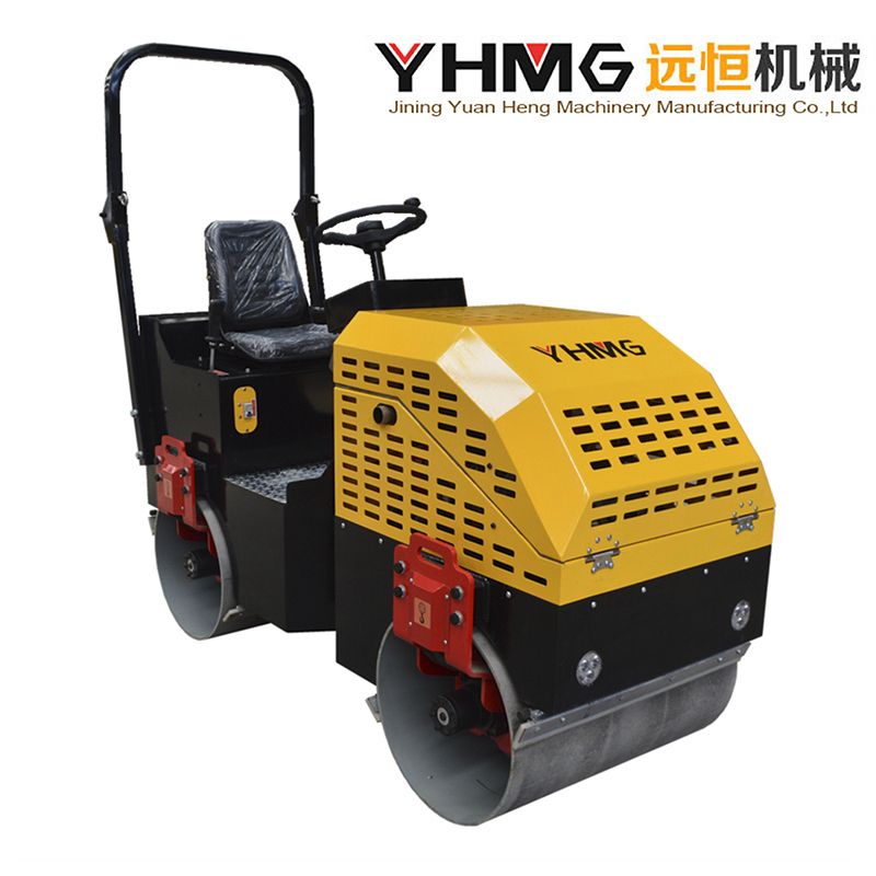 Full Hydraulic 1.5 Tons Double Drum Compactor Vibratory Machine Road Roller
