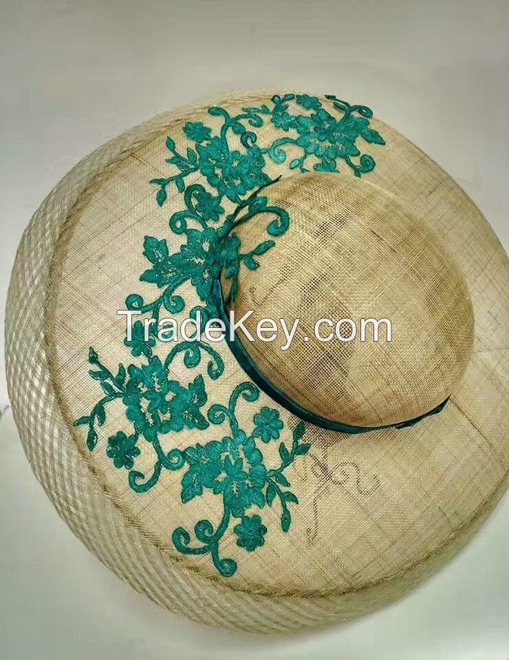 Sinamay fabric for wedding hat/ church hat, sinamay hat base and felt, many colors and density