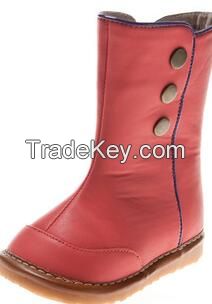 Hot Selling Leather Squeaky Boots