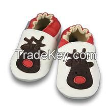 high quality soft sole baby leather shoes