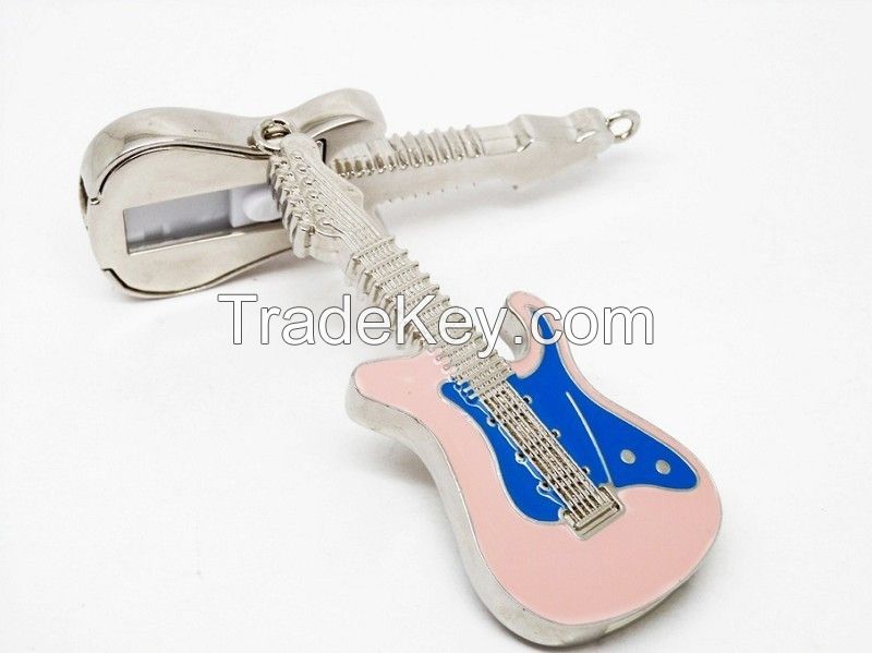 Crystal Keychain Violin Shape USB Flash Drive For Girl